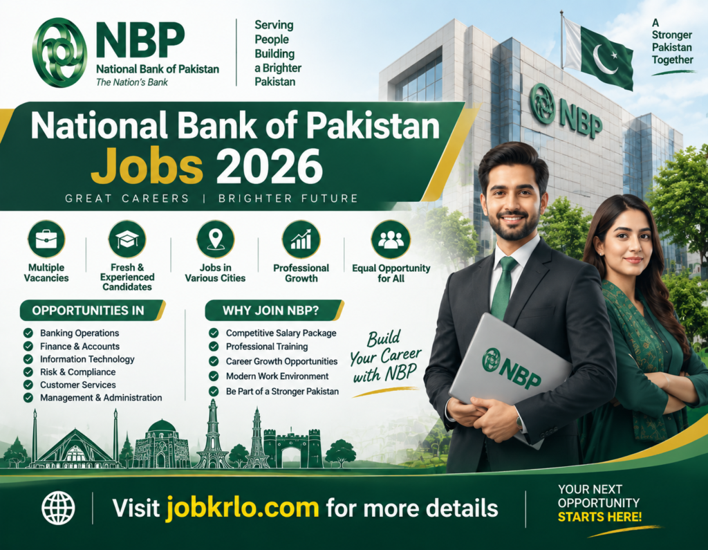 National Bank of Pakistan Jobs 2026 – Latest NBP Careers, Vacancies | Apply Online