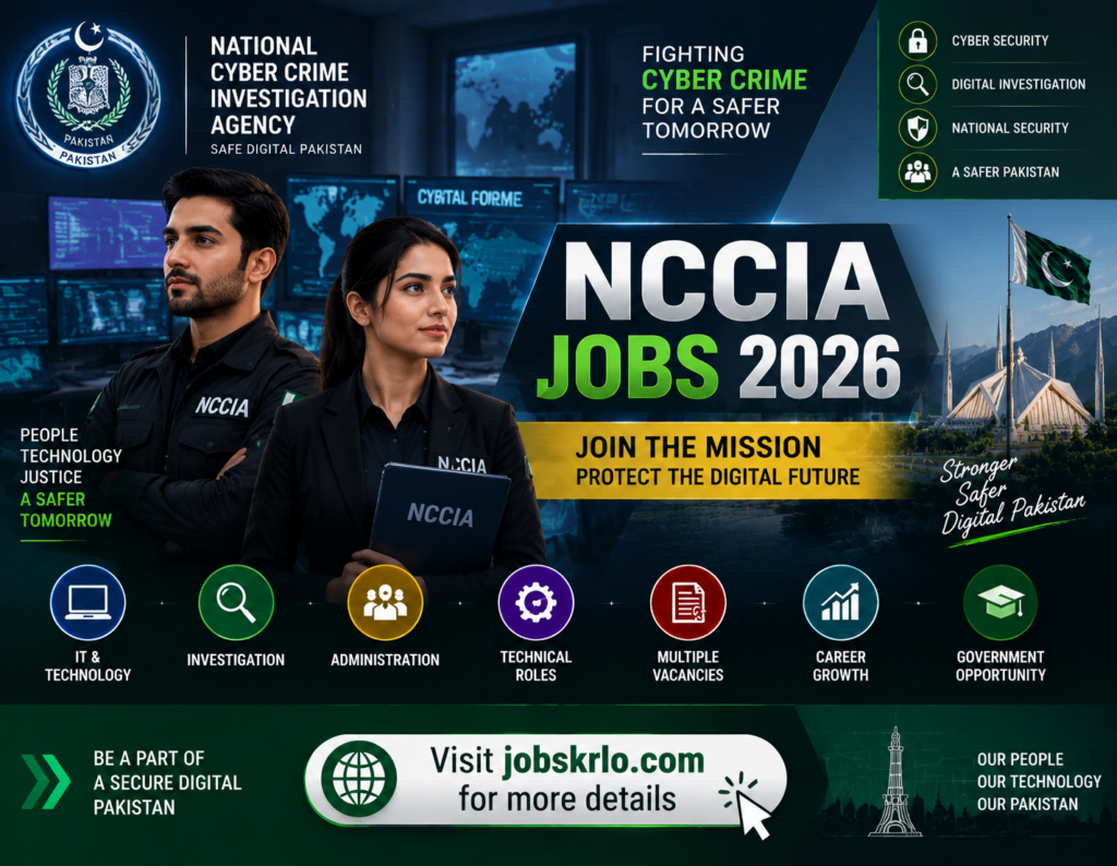 NCCIA Jobs 2026 – Apply Online for National Cyber Crime Investigation Agency Recruitments